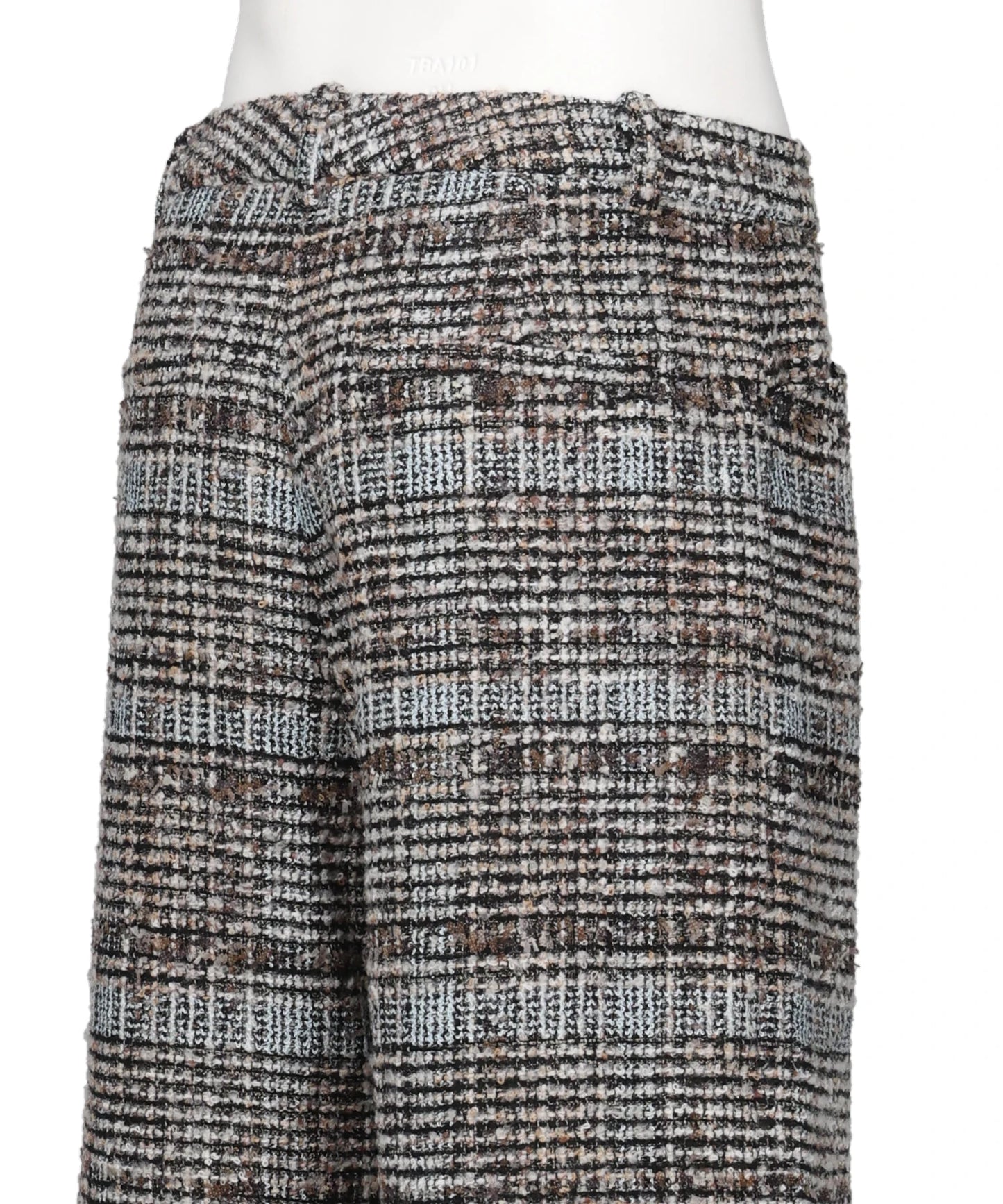 MELANGE TWEED TROUSERS