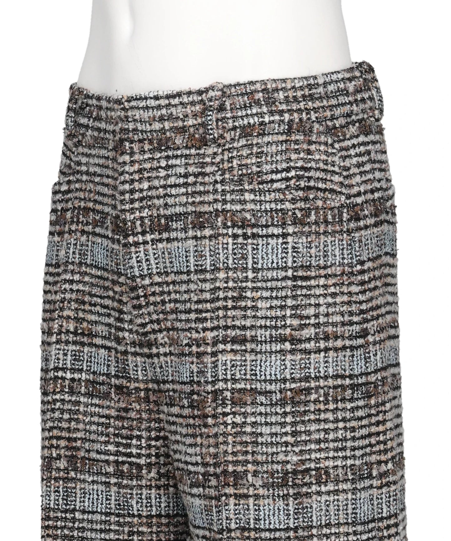 MELANGE TWEED TROUSERS