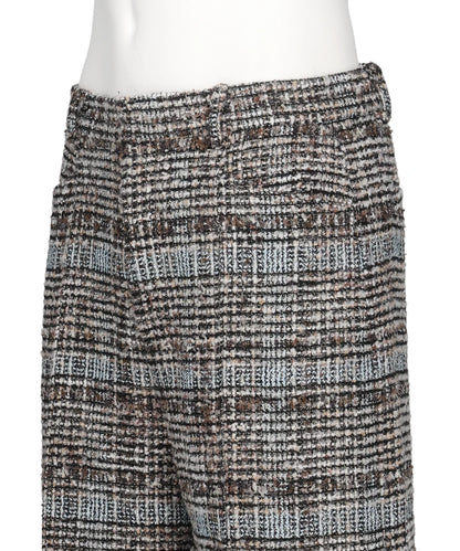MELANGE TWEED TROUSERS