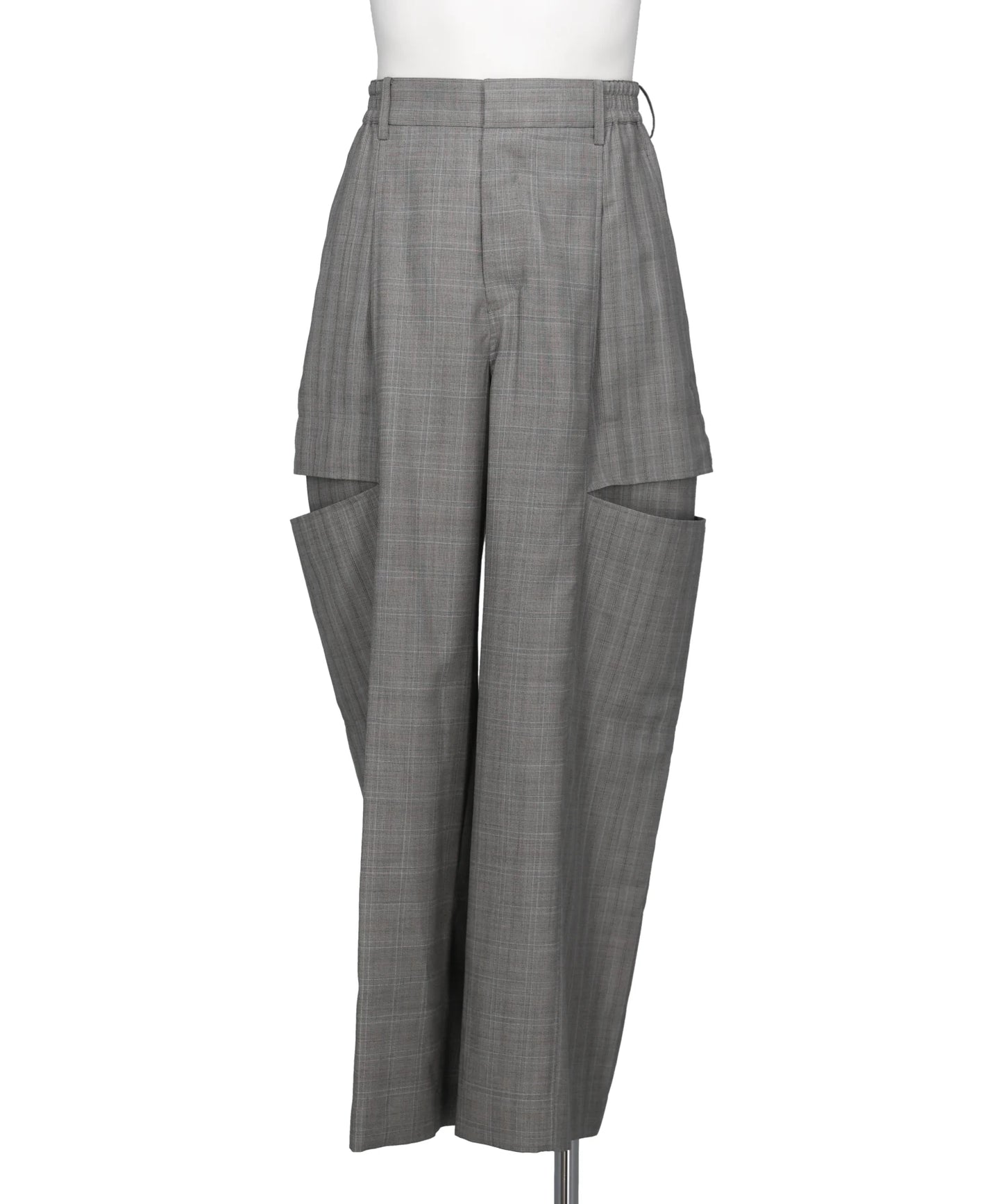 beautiful people(ビューティフルピープル)WOOL SILK SUITING TROMPELOEIL BOWPANTS