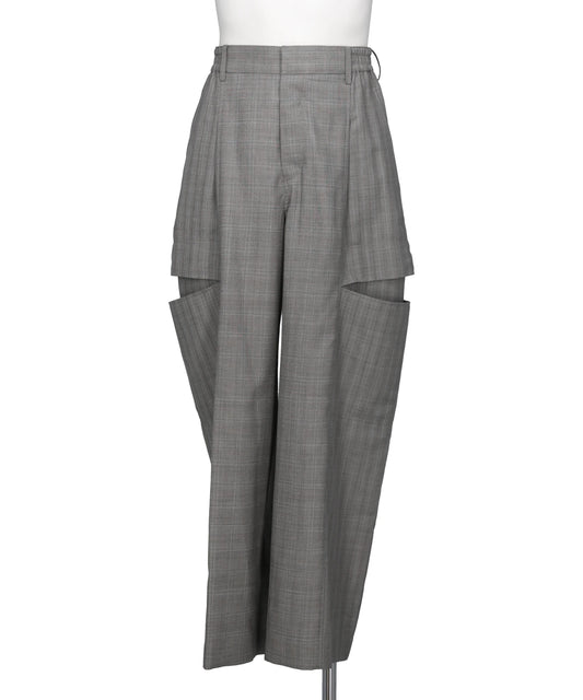 beautiful people(ビューティフルピープル)WOOL SILK SUITING TROMPELOEIL BOWPANTS