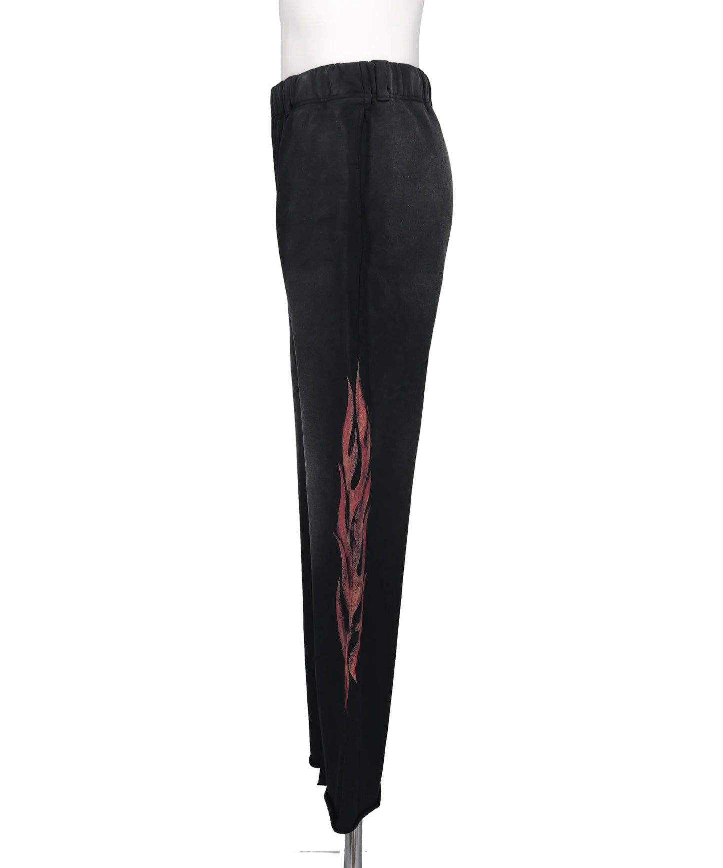 “CRAYON FLAME” DISTRESSED BOOTCUTSWEAT PANTS