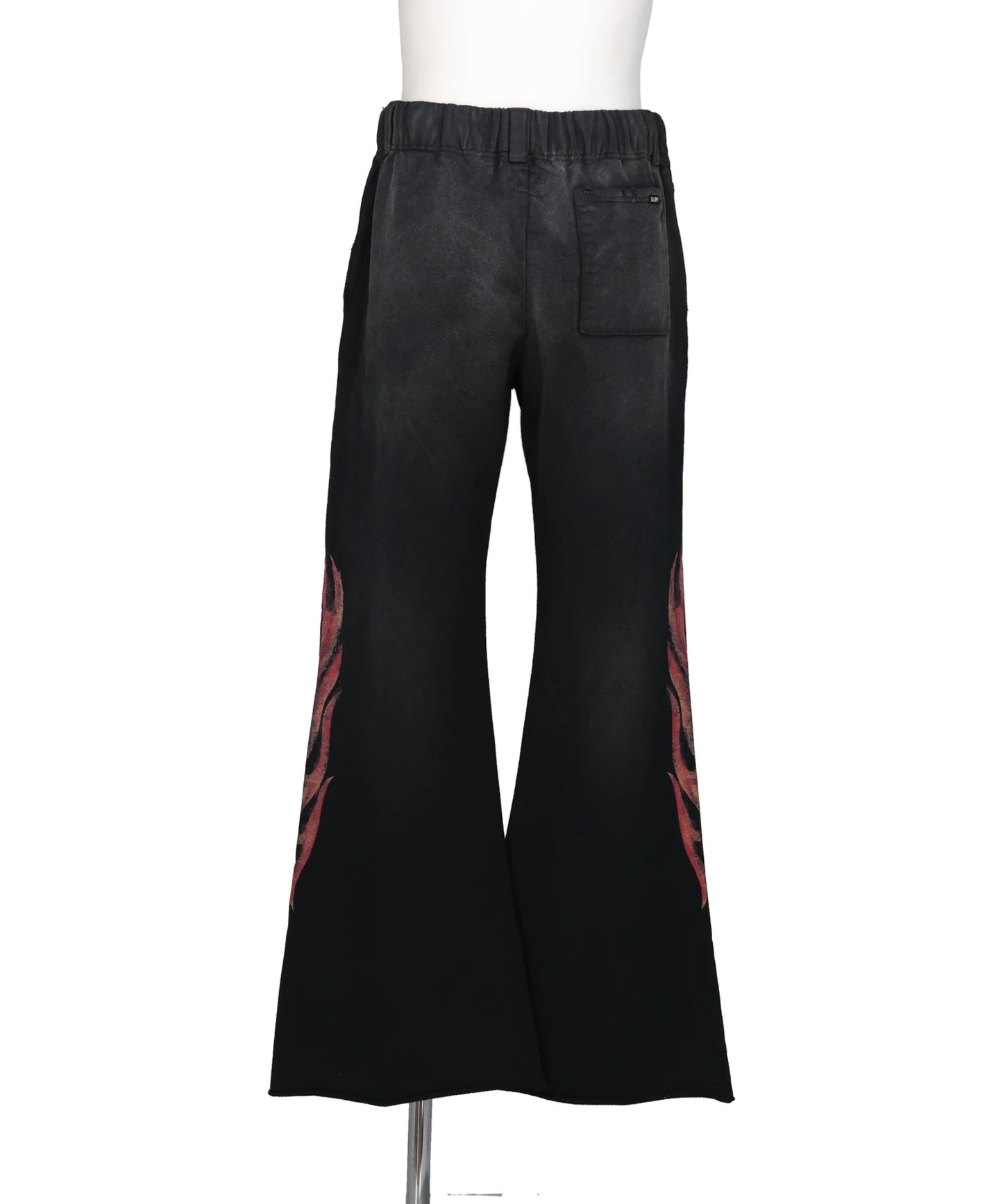 “CRAYON FLAME” DISTRESSED BOOTCUTSWEAT PANTS