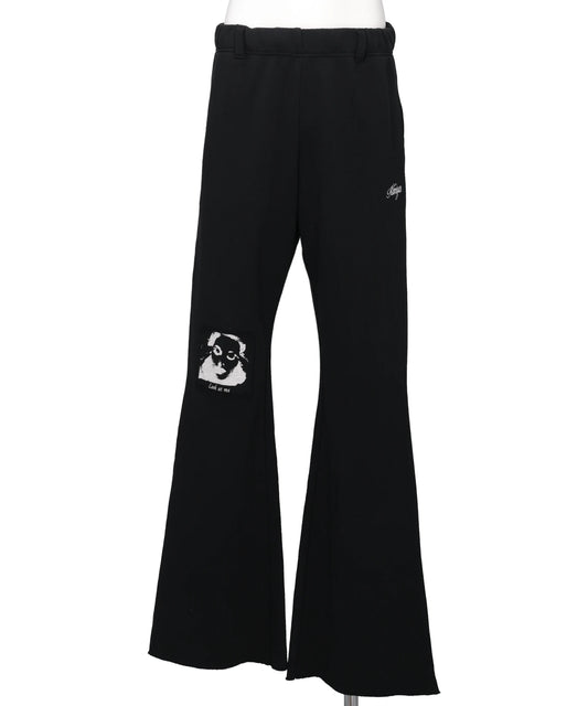 KAMIYA(カミヤ) 2026AW "GIRL PATCH" BOOTCUT SWEAT PANTS T/C G17PT103