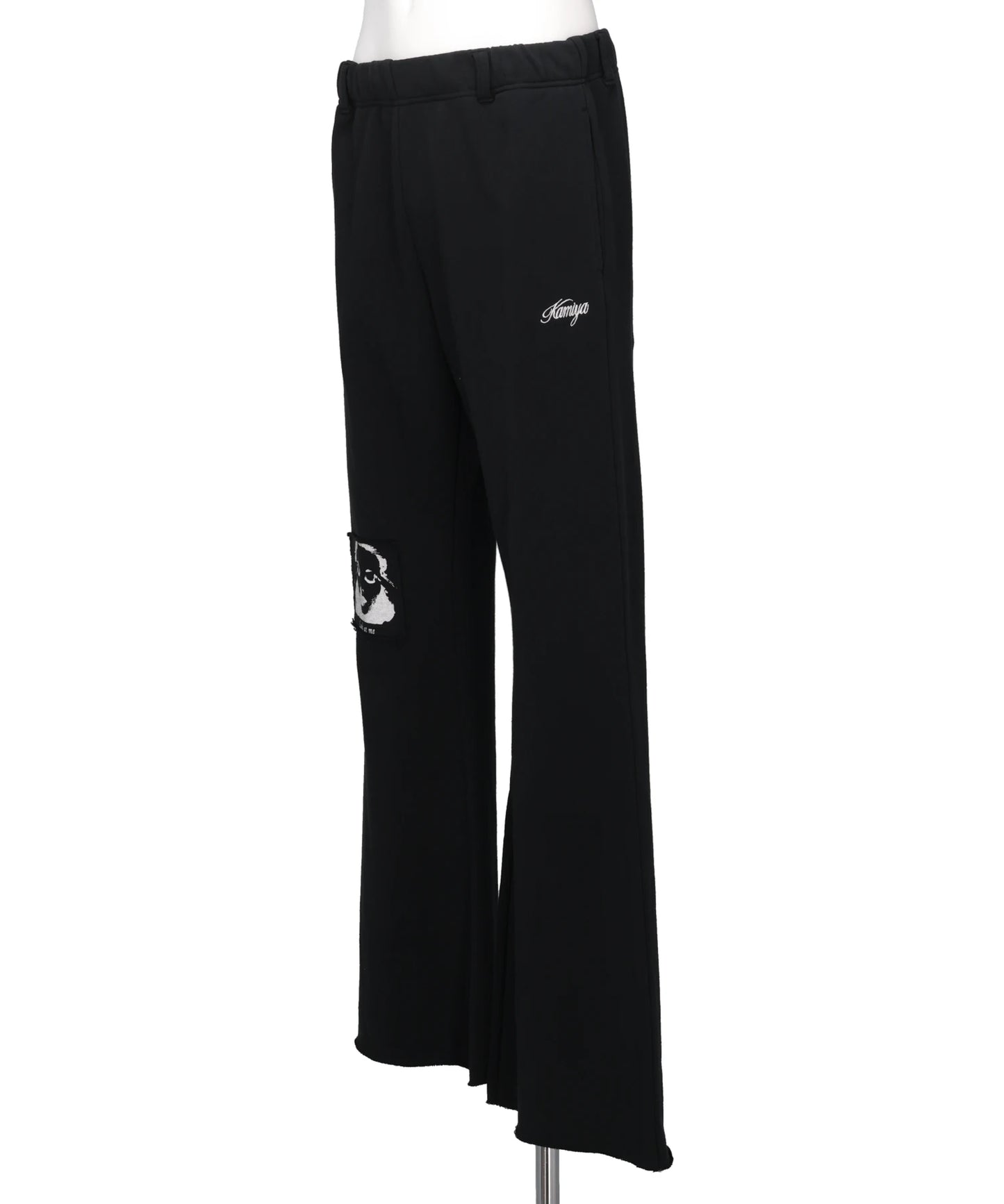 "GIRL PATCH" BOOTCUT SWEAT PANTS T/C