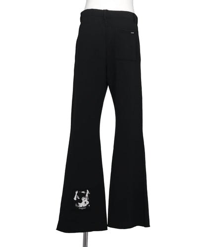 "GIRL PATCH" BOOTCUT SWEAT PANTS T/C