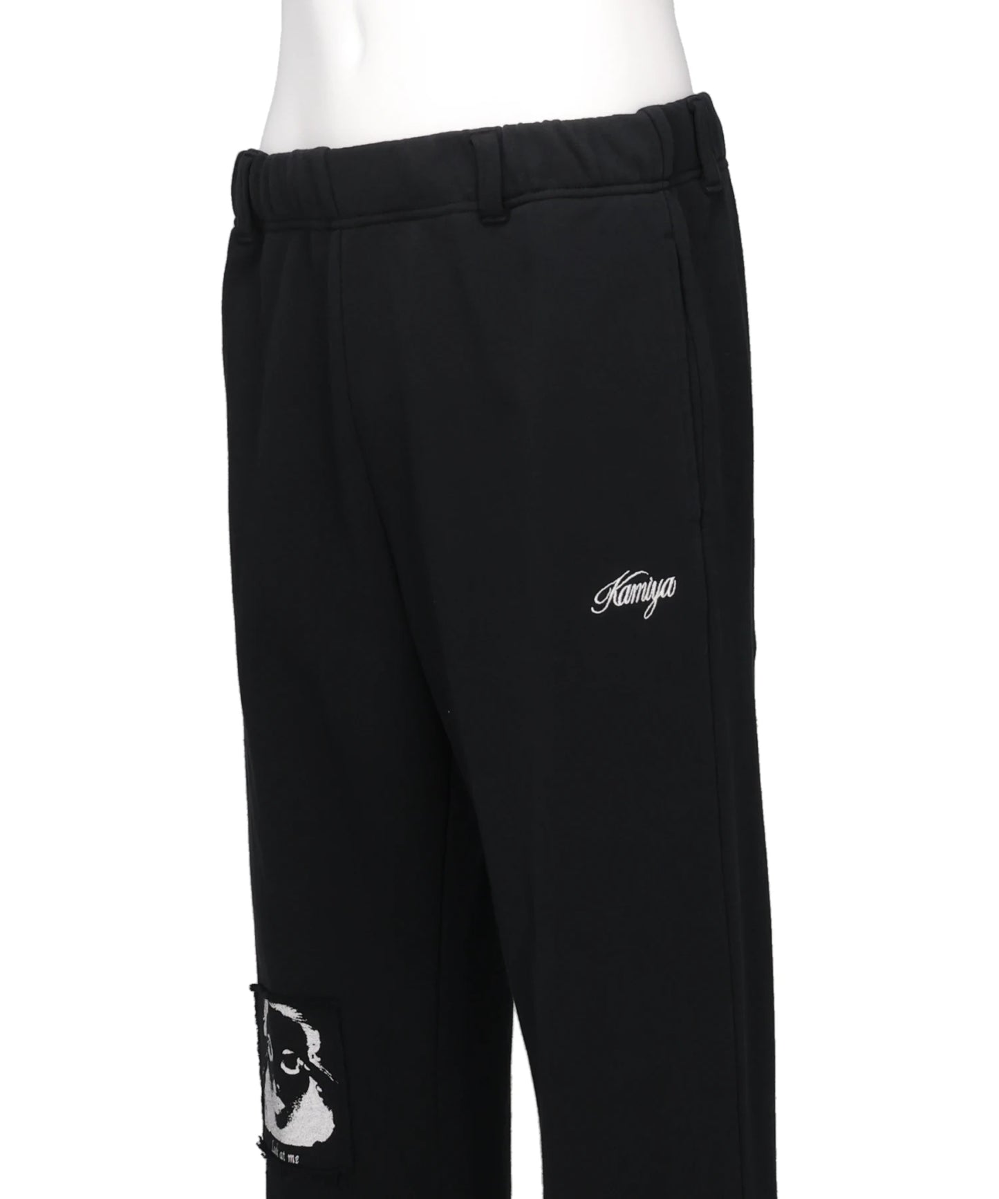 "GIRL PATCH" BOOTCUT SWEAT PANTS T/C