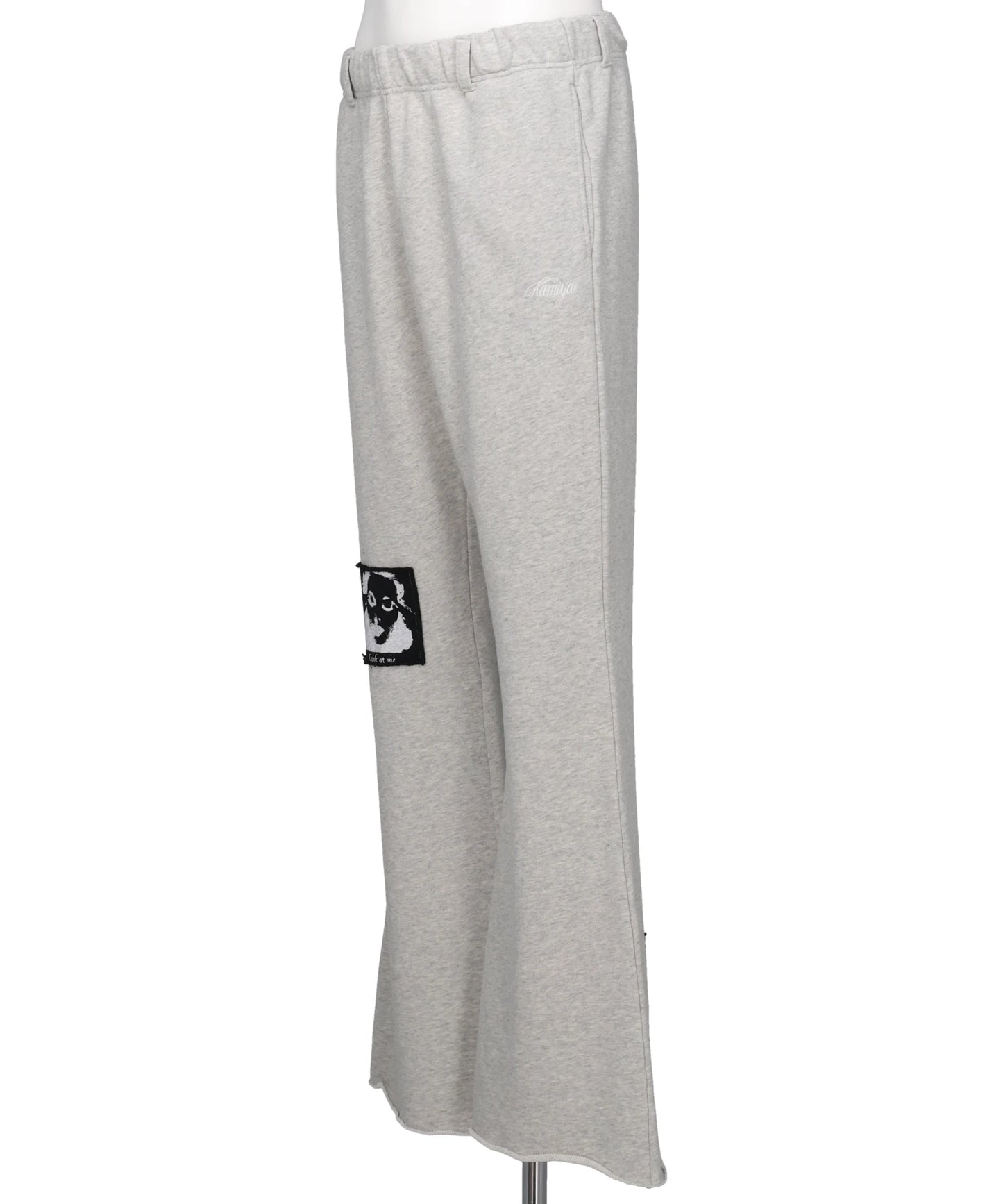 "GIRL PATCH" BOOTCUT SWEAT PANTS T/C