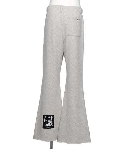 "GIRL PATCH" BOOTCUT SWEAT PANTS T/C