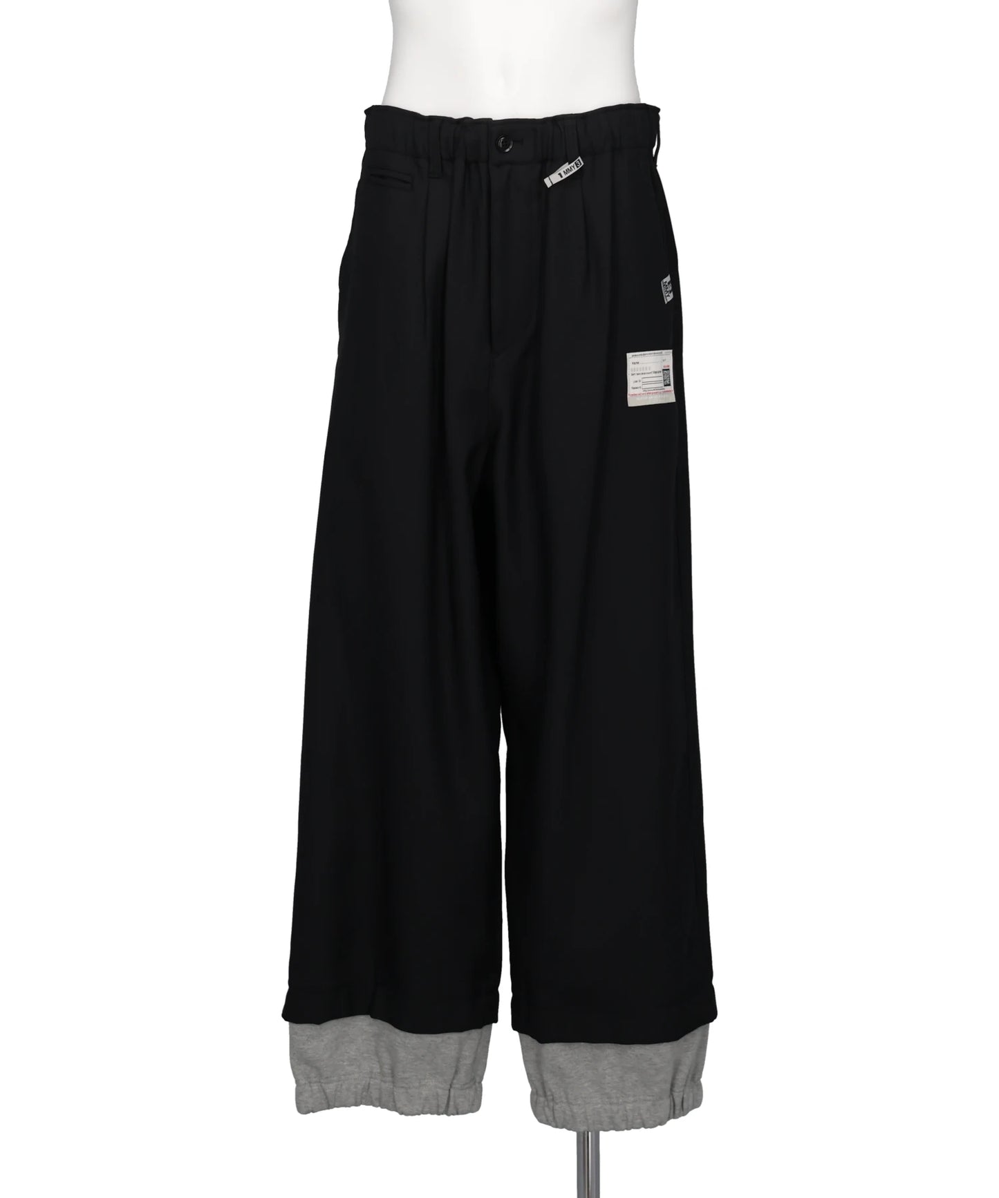 Maison MIHARA YASUHIRO(メゾンミハラヤスヒロ) BOTTOM LAYERD TWILL PT