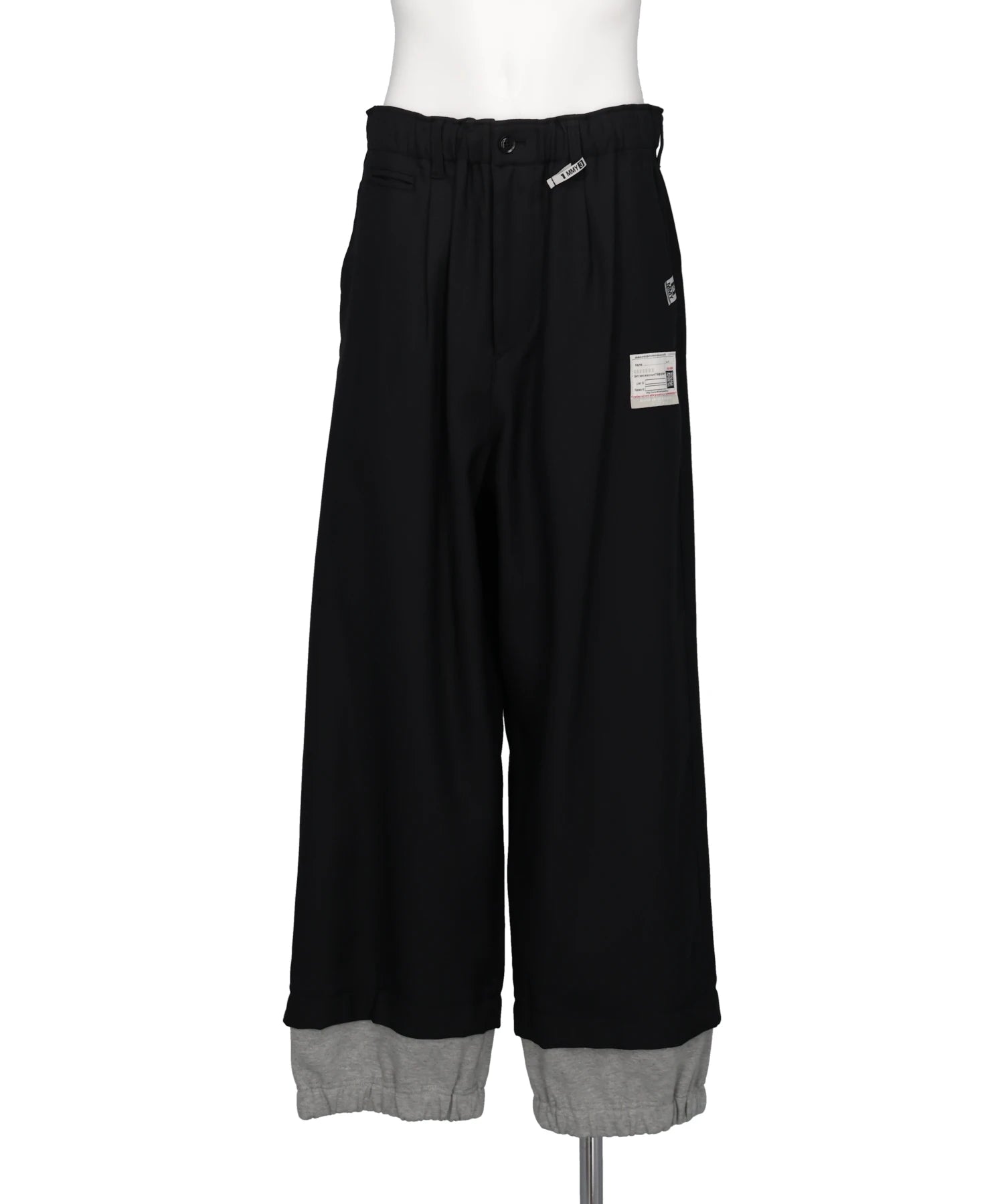 Maison MIHARA YASUHIRO(メゾンミハラヤスヒロ) BOTTOM LAYERD TWILL PT