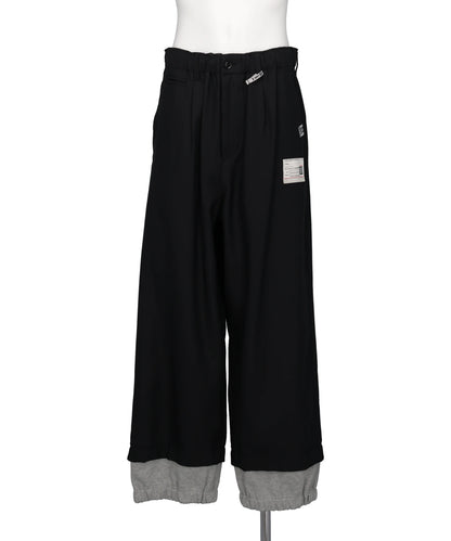 Maison MIHARA YASUHIRO(メゾンミハラヤスヒロ) BOTTOM LAYERD TWILL PT