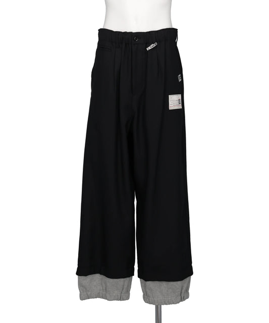Maison MIHARA YASUHIRO(メゾンミハラヤスヒロ) BOTTOM LAYERD TWILL PT