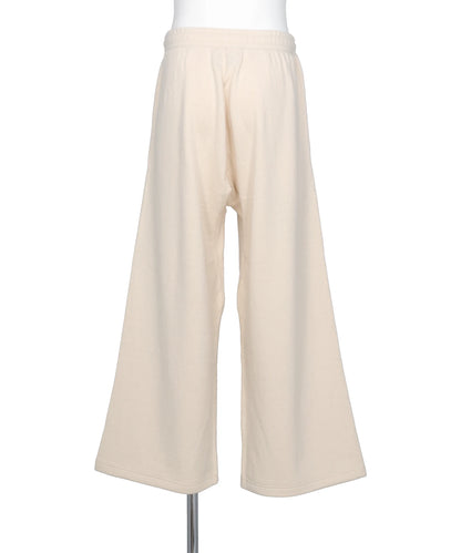 SILK-COTTON WIDE SWEATER PANTS