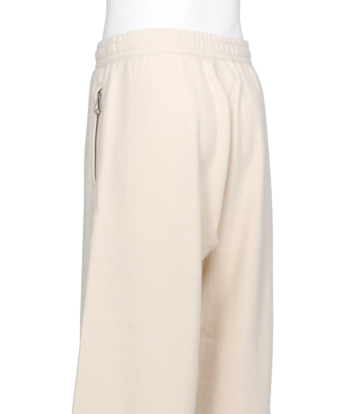SILK-COTTON WIDE SWEATER PANTS