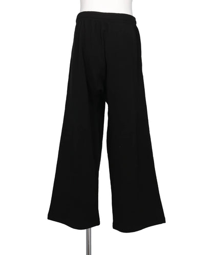 SILK-COTTON WIDE SWEATER PANTS