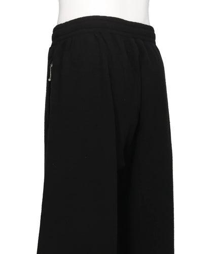 SILK-COTTON WIDE SWEATER PANTS