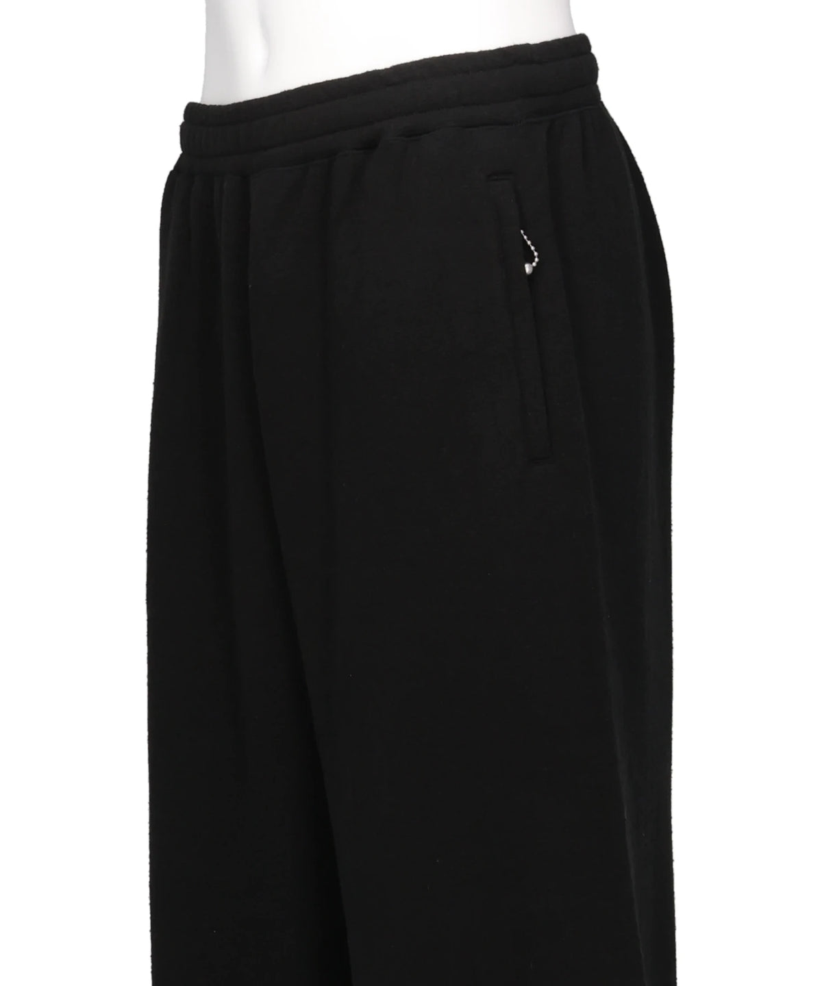 SILK-COTTON WIDE SWEATER PANTS