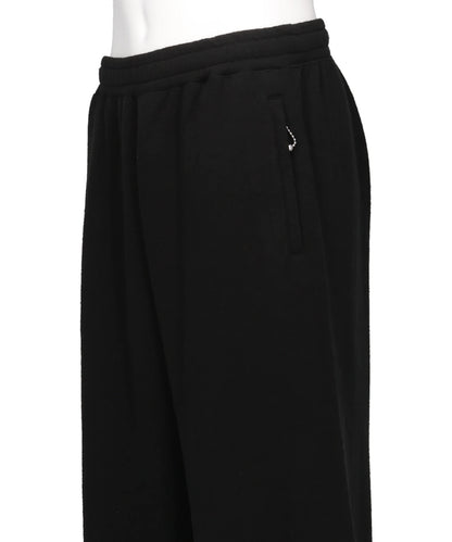 SILK-COTTON WIDE SWEATER PANTS