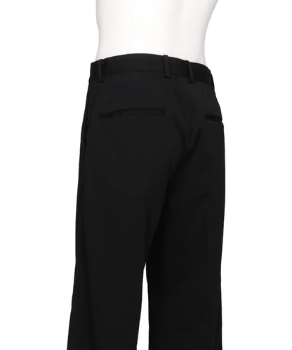 TWILL TAILORED STRAIGHT TROUSERS