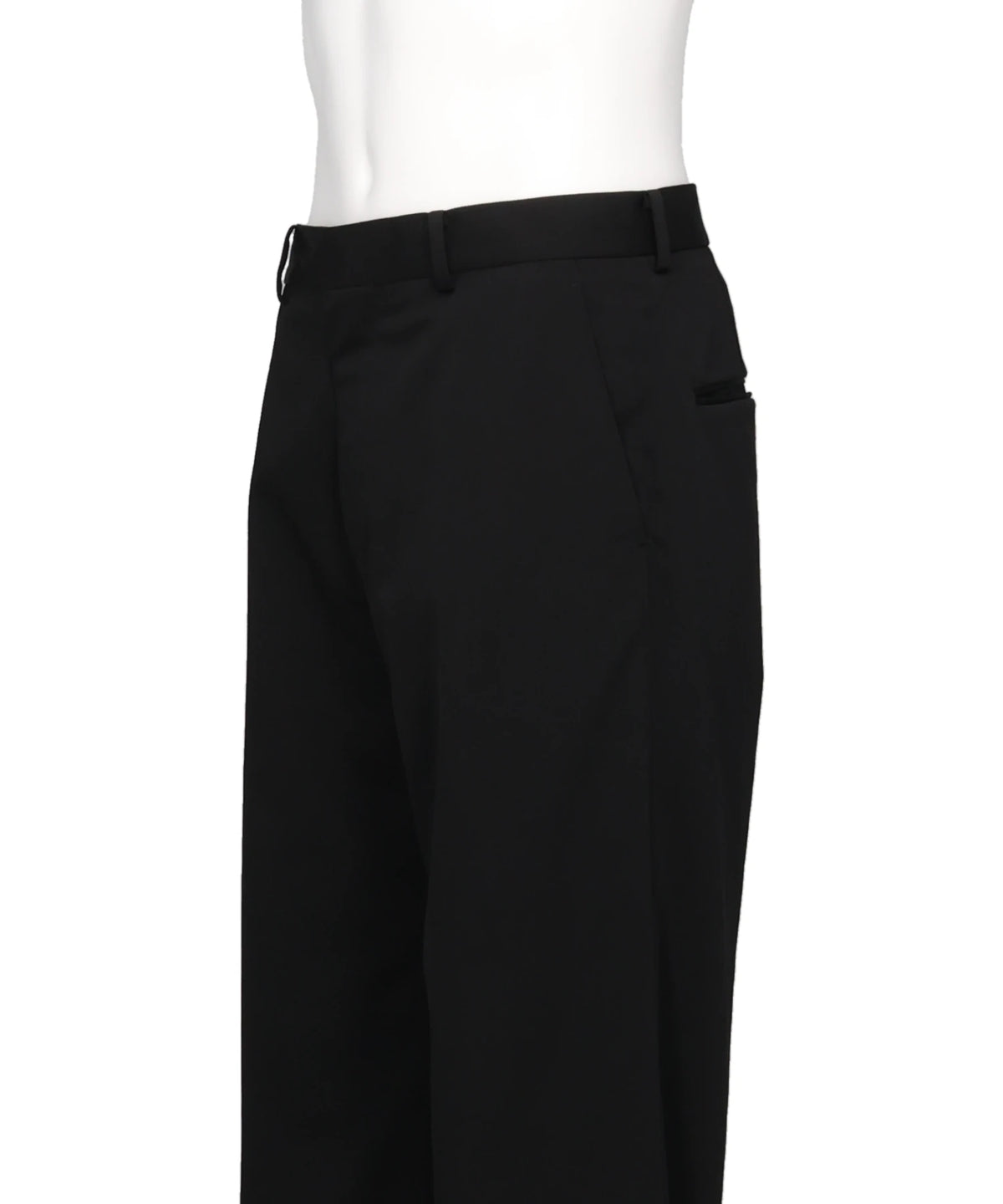 TWILL TAILORED STRAIGHT TROUSERS