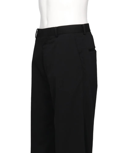 TWILL TAILORED STRAIGHT TROUSERS