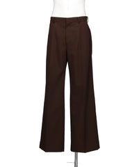 TWILL TAILORED STRAIGHT TROUSERS