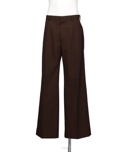 TWILL TAILORED STRAIGHT TROUSERS