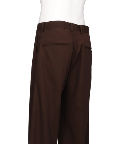 TWILL TAILORED STRAIGHT TROUSERS