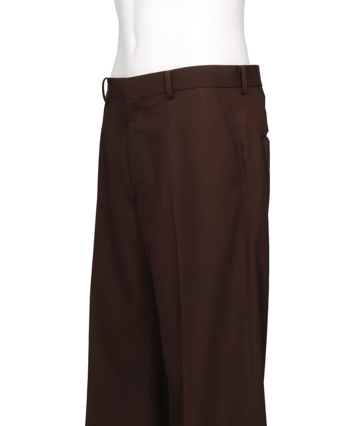 TWILL TAILORED STRAIGHT TROUSERS