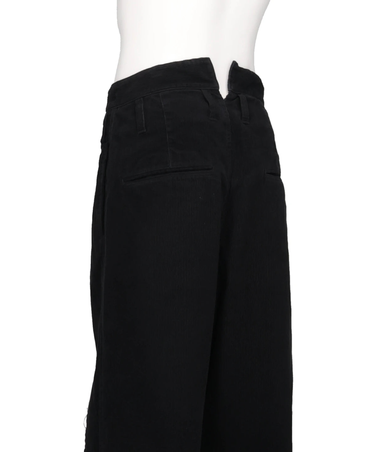 REPAIRED CORDUROY V-BACK WIDE PANTS