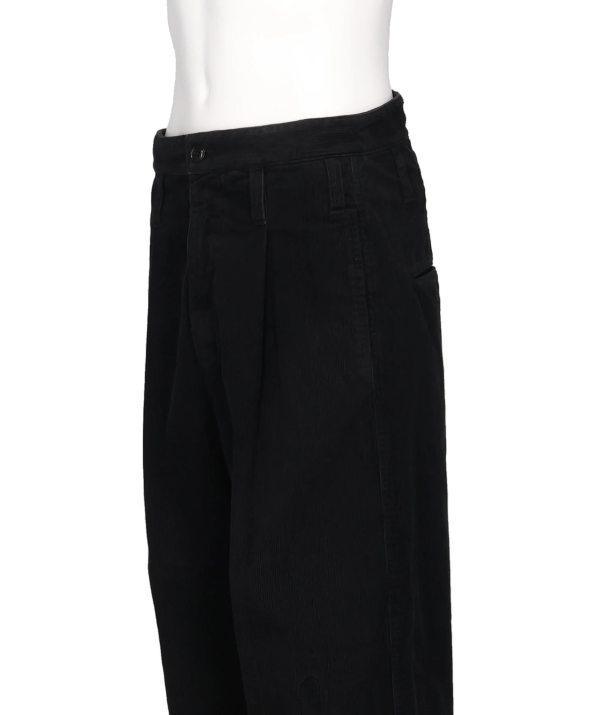 REPAIRED CORDUROY V-BACK WIDE PANTS