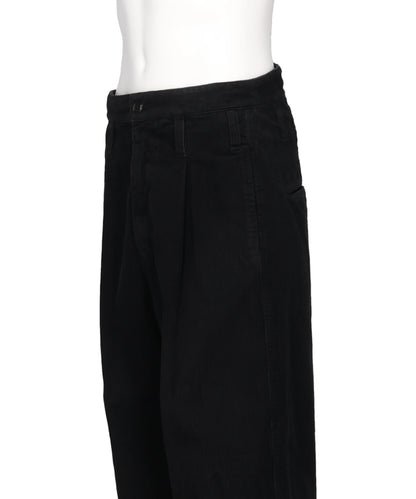 REPAIRED CORDUROY V-BACK WIDE PANTS