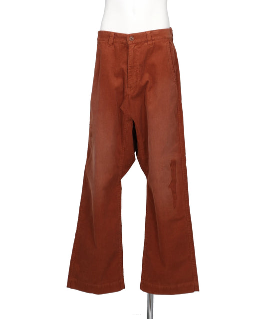 KAMIYA(カミヤ) 2026AW REPAIRED CORDUROY SAROUEL PANTS G17PT043