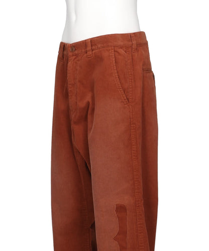 REPAIRED CORDUROY SAROUEL PANTS
