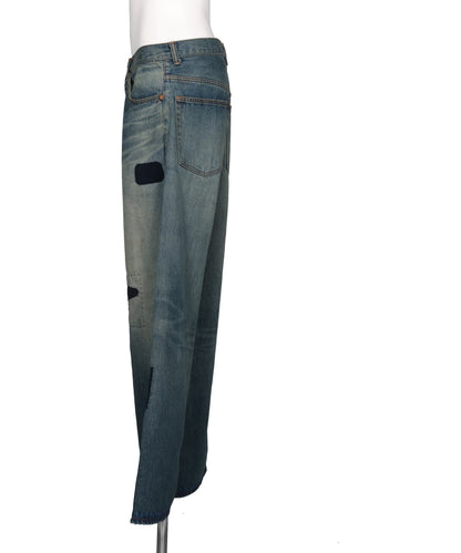 REPAIRED BAGGY JEANS