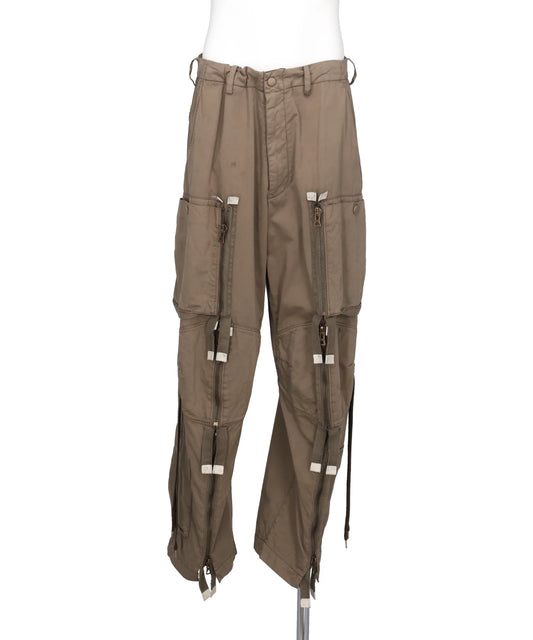 KIMINORI-MORISHITA GARMENT DYED CARGO PANTS
