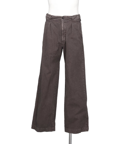 YOKE(ヨーク) 2026AW PEACHED COTTON TWILL GARMENT-DYE2PLEATED TROUSERS YK26FW01337P