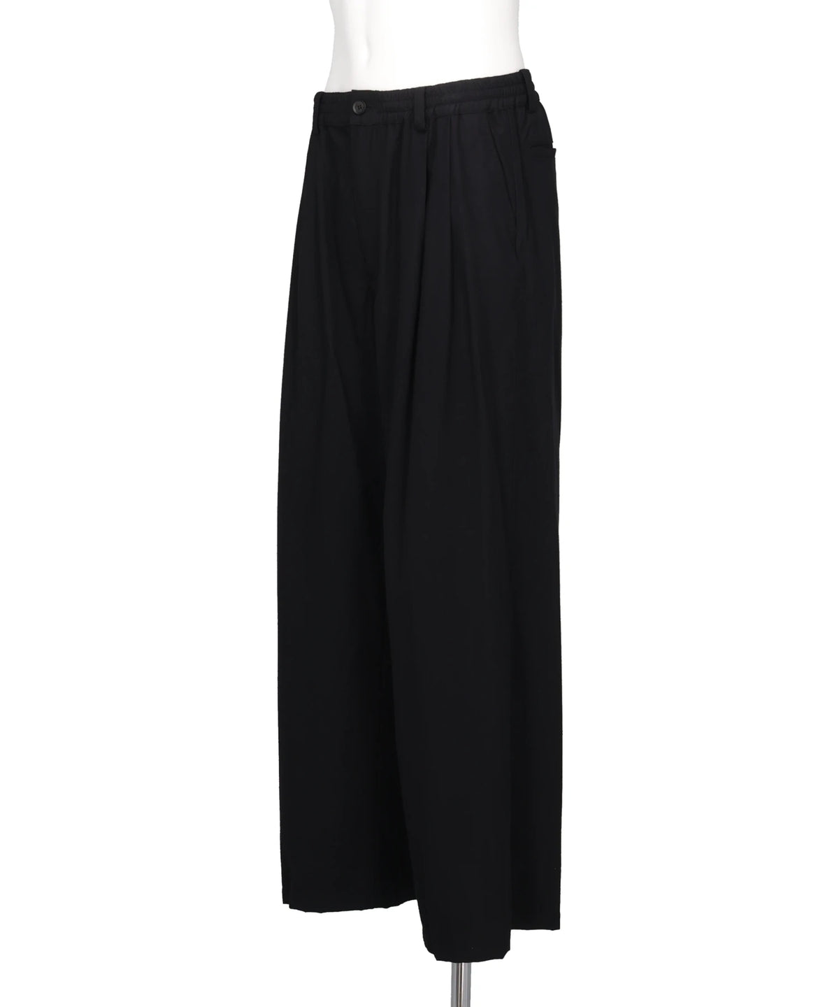 RAYON POLYESTER BRUSHED TWILL 2-PLEATED EASY TROUSERS