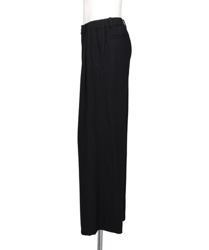 RAYON POLYESTER BRUSHED TWILL 2-PLEATED EASY TROUSERS