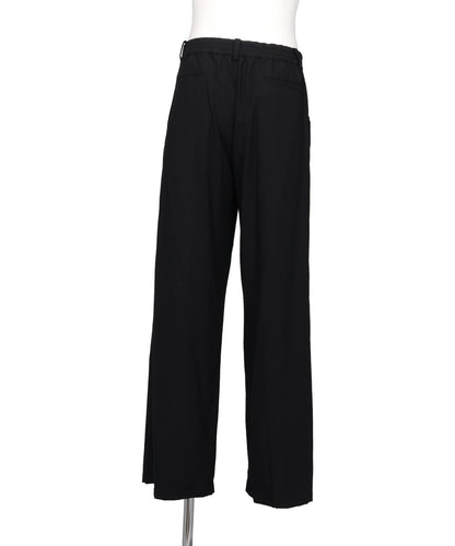 RAYON POLYESTER BRUSHED TWILL 2-PLEATED EASY TROUSERS