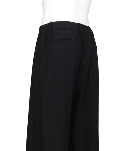 RAYON POLYESTER BRUSHED TWILL 2-PLEATED EASY TROUSERS
