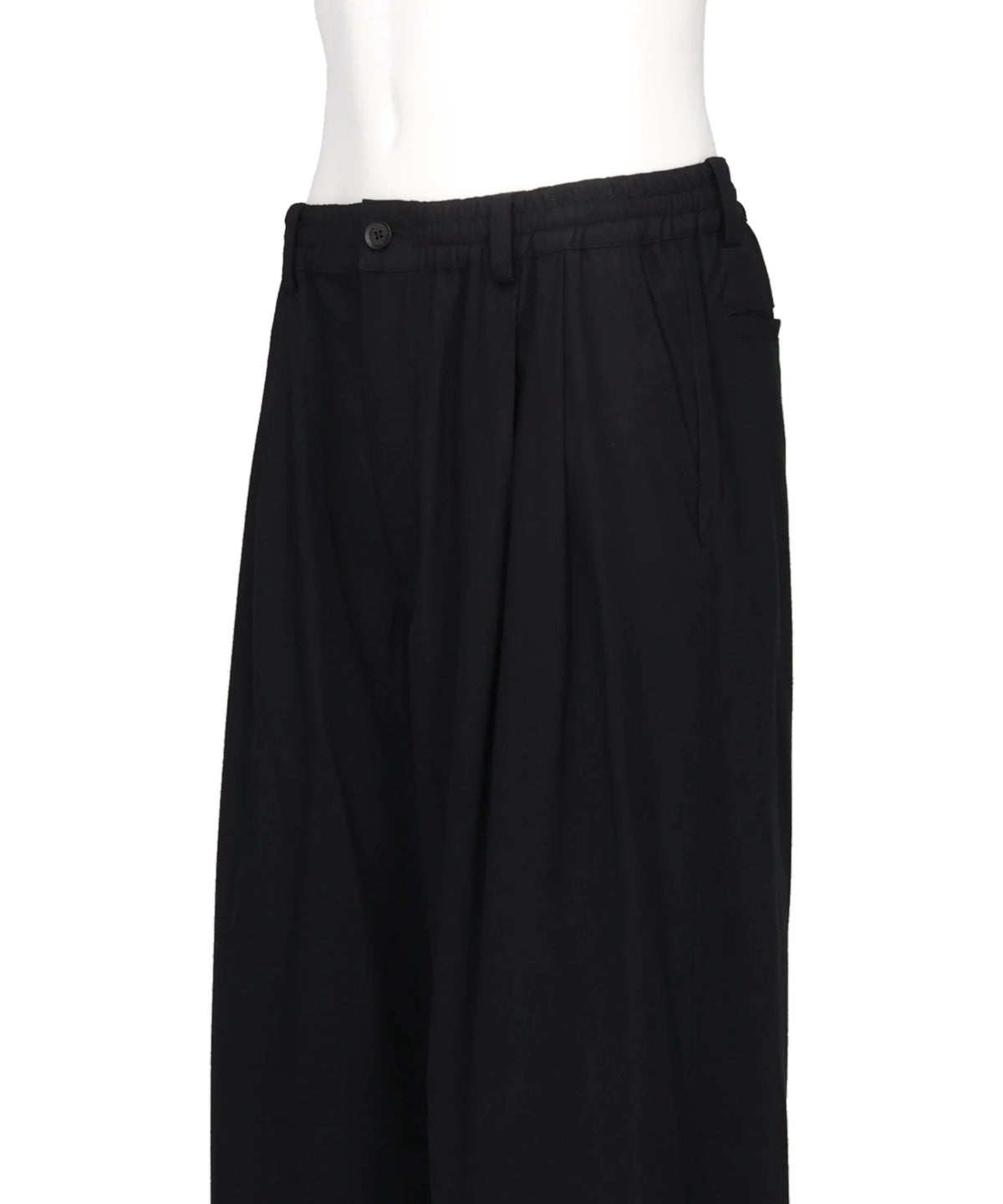 RAYON POLYESTER BRUSHED TWILL 2-PLEATED EASY TROUSERS