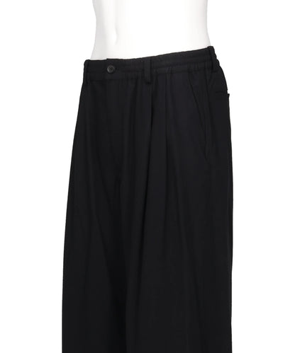 RAYON POLYESTER BRUSHED TWILL 2-PLEATED EASY TROUSERS