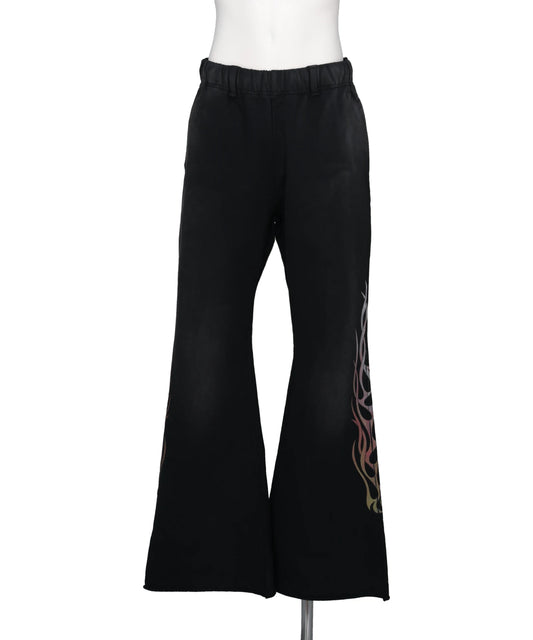 "FLAME" BOOTCUT SWEAT PANTS