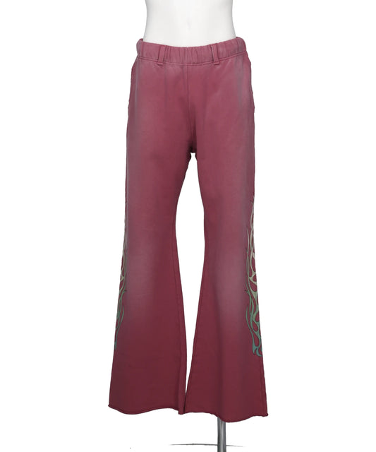KAMIYA(カミヤ)"FLAME" BOOTCUT SWEAT PANTS