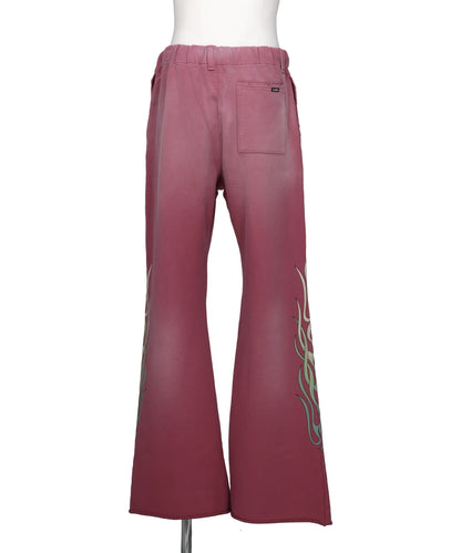 "FLAME" BOOTCUT SWEAT PANTS