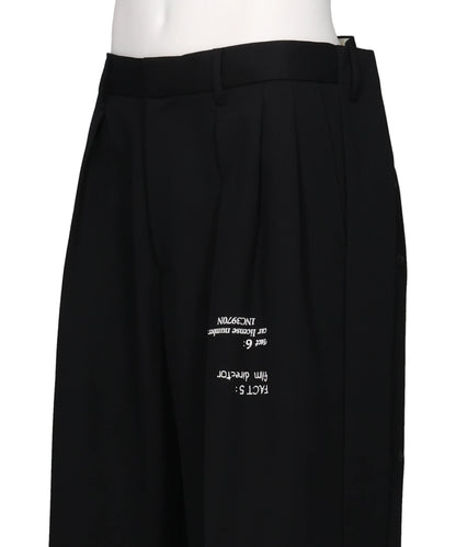 "TATTOO" ADJUSTER WIDE SLACKS