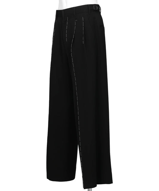 ”HAND STICH”DRESS WIDE SLACKS