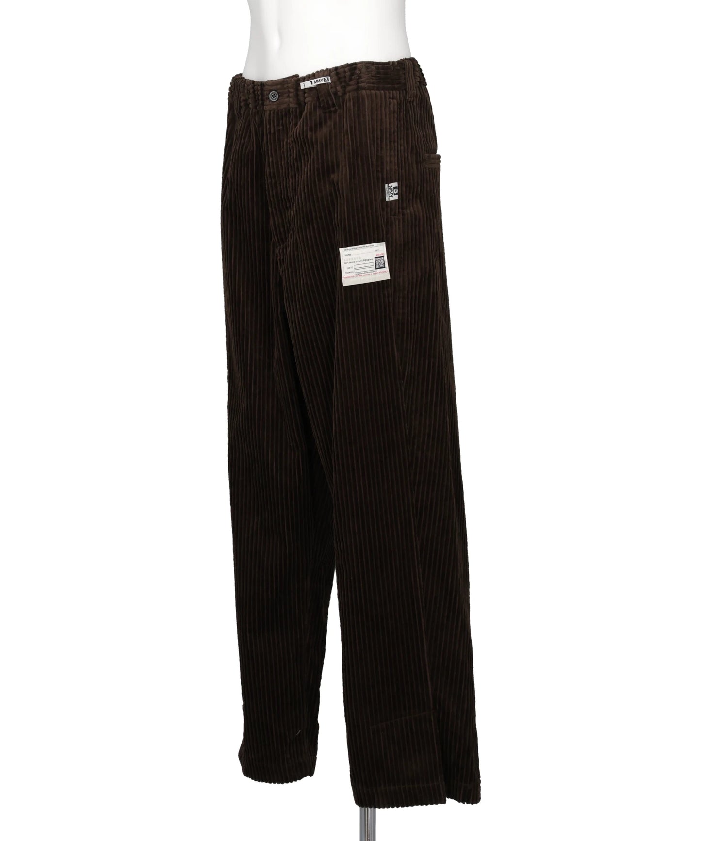 FOLDED CORDUROY SLACKS